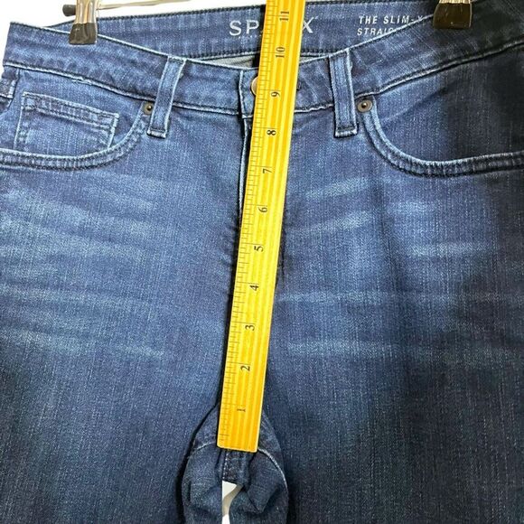 Spanx Slim X Straight Jeans Women’s 29 Dark Wash Stretch Sculpting Fit Denim - Picture 12 of 13